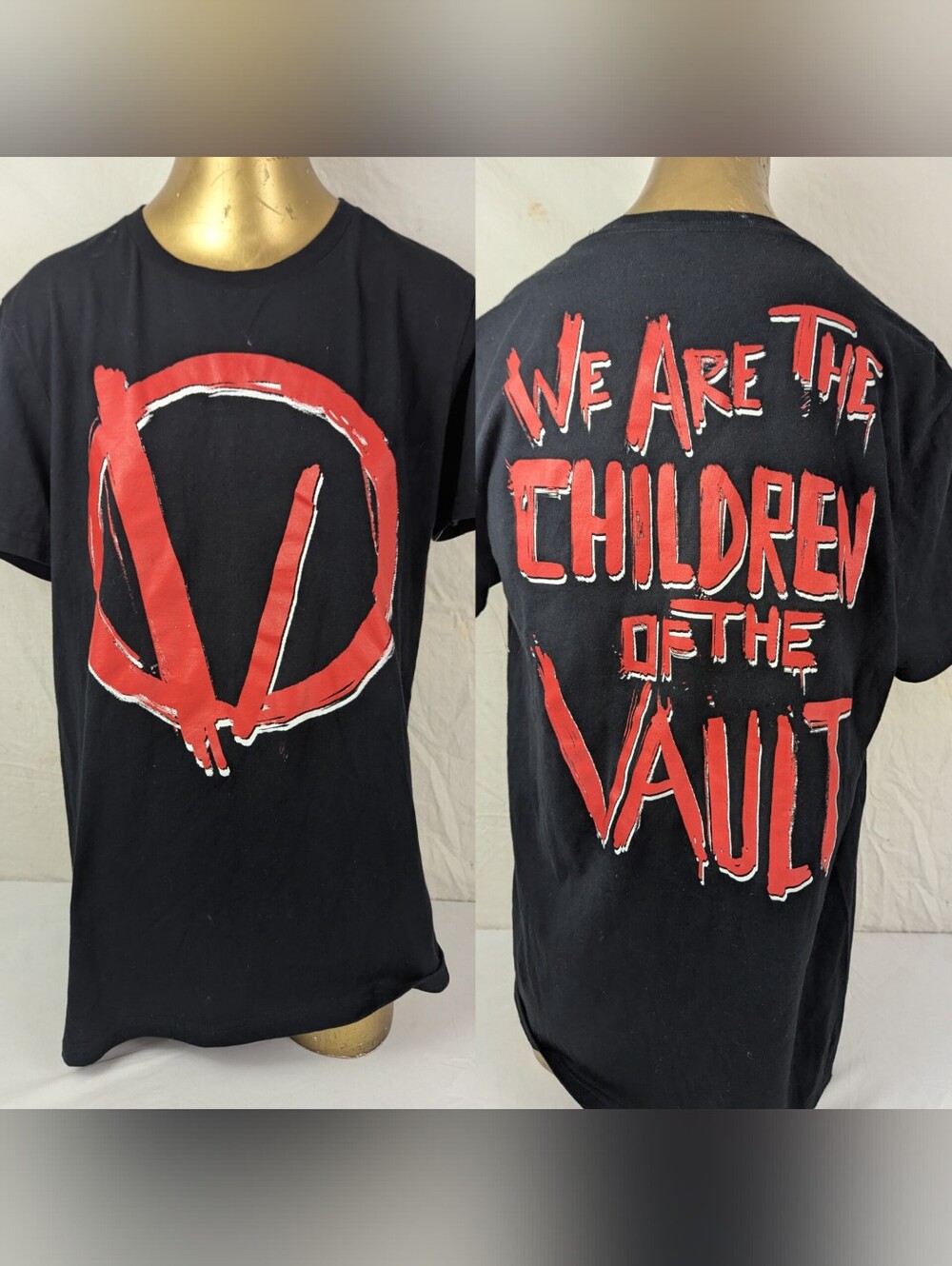 Borderlands We Are The Children of the Vault Black Tee Medium